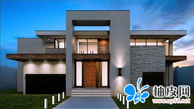 室外建筑vray for 3dsmax2016渲染视频教程