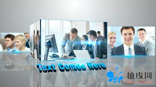 AE模板 企业文化历史进程照片相册展示