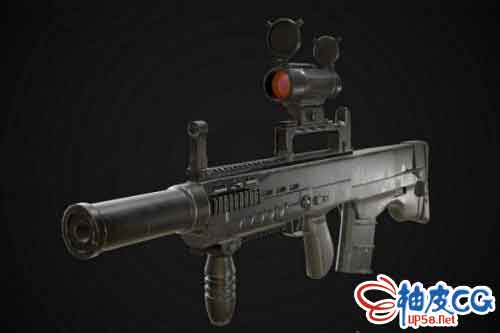 3DSMAX战斗步枪ASh-12-7三维模型