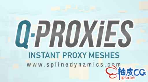 3DSMAX高模代理对象插件Q-Proxies v1.15 for 3ds Max 2015-2021
