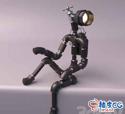3DSMAX创意机器人灯三维模型