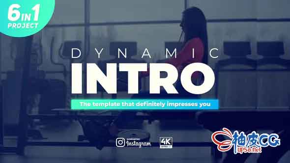 AE模板 生日派对商业博客广告文字标题介绍视频 Intro Slideshow