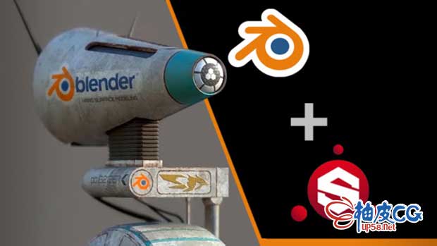 Blender和SUBSTANCE PAINTER创造星球大战机器人3D模型视频教程