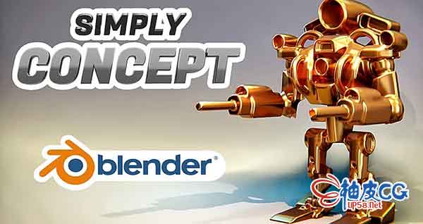 Blender实时合并插件SimplyConcept v1.1 + 视频教程
