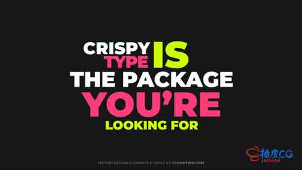 AE模板 趣味文本动画文字标题排版 Titles - Kinetic