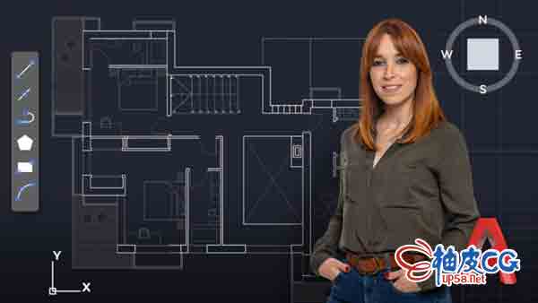 Autocad绘制建筑项目图面全面视频教程