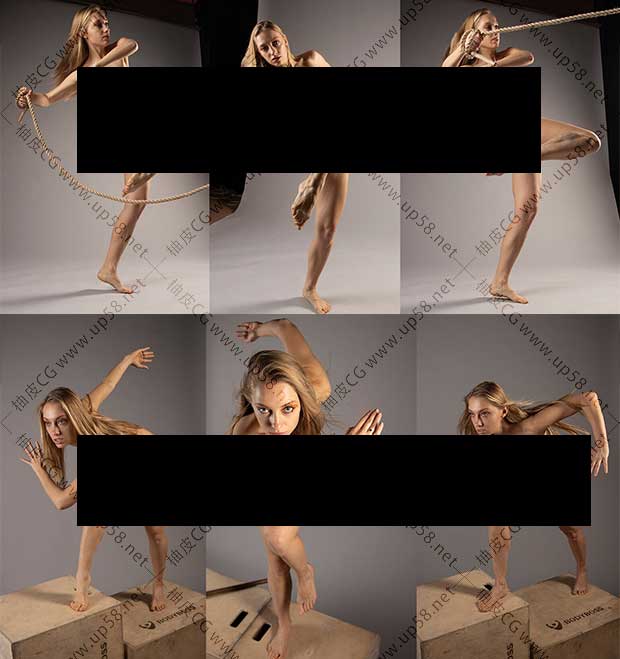 600+女性角色漫画姿势造型艺术参考图