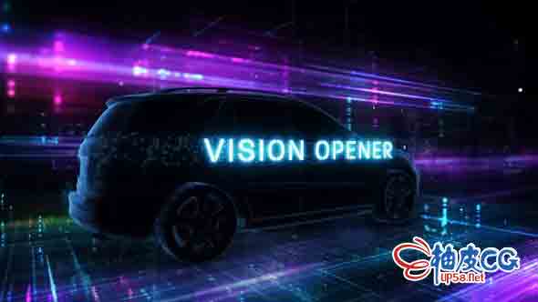 AE模板 科幻感未来数字空间智能动态愿景展示 Vision Opener