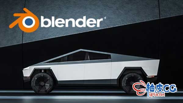 Blender特斯拉Cyber​​truck汽车建模全流程视频教程