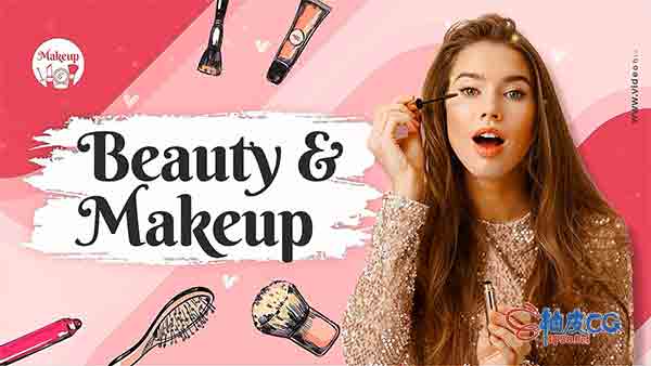 Pr预设 美容院促销展示美容愽主课程介绍视频开场 Makeup Blog Intro