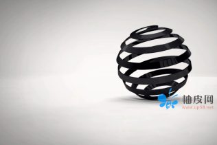 在C4D中创建抽象小球剥皮线条教程