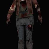 高精度女性僵尸3D模型 Zombie High Poly