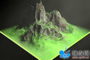C4D高山建模教程 Cinema 4D