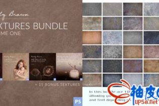 105种独特的贴图纹理Kelly-Brown-TEXTURES-BUNDLE-Volume-One
