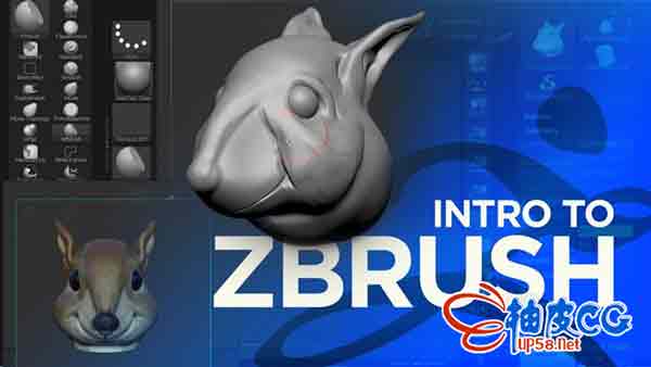 在zbrush和c4d软件中进行3d雕刻介绍视频教程 柚皮cg资源网站 在zbrush和c4d软件中进行3d雕刻介绍视频教程 柚皮cg资源网站