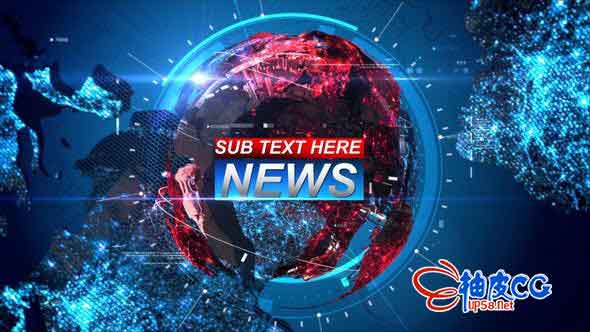 Ae模板 电视新闻播报开场片头视频breaking News 柚皮cg资源网站 Ae模板 电视新闻播报开场片头视频breaking News 柚皮cg资源网站
