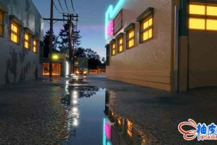 Blender创造真实的室外街道环境视频教程