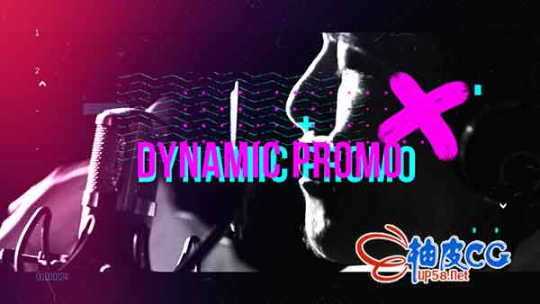 AE模板-时尚动感产品促销文字标题排版开场视频