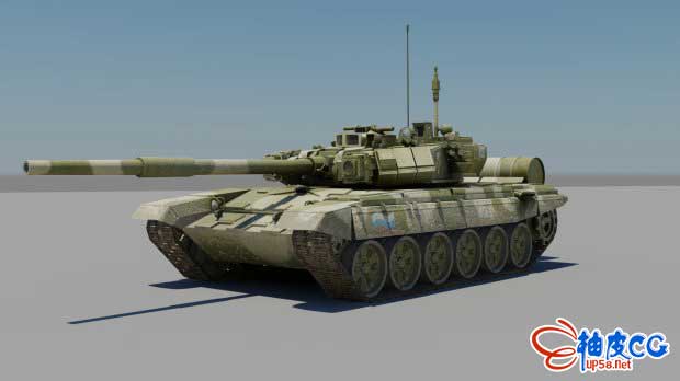 T-90A步战坦克多格式3D模型