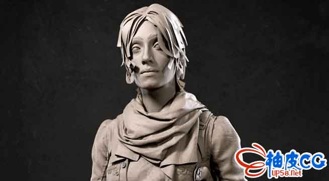 Zbrush创建aaa级游戏角色建模纹理渲染技术培训视频教程 柚皮cg资源网站 Zbrush创建aaa级游戏角色建模纹理渲染技术培训视频教程 柚皮cg资源网站