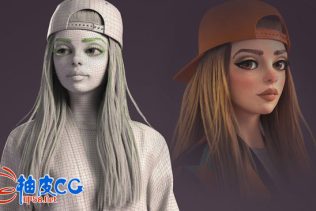 MAYA / ZBrush / Marvelous Designer创建时尚女孩精细3D模型视频教程