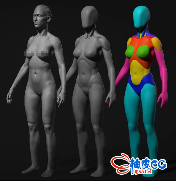 Zbrush女性角色人体雕刻肌肉解剖实例训练视频教程 柚皮cg资源网站 Zbrush女性角色人体雕刻肌肉解剖实例训练视频教程 柚皮cg资源网站