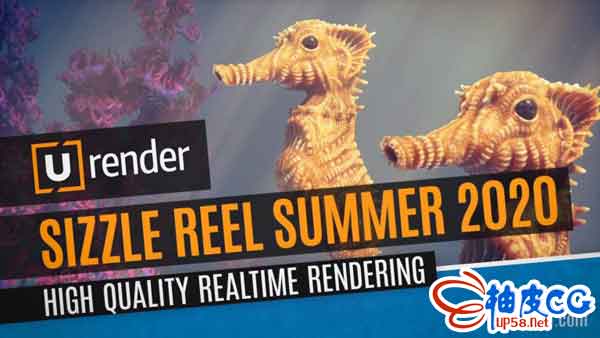 实时渲染器u Render For Cinema 4d R19 R21破解版 快速视频教程 柚皮cg资源网站