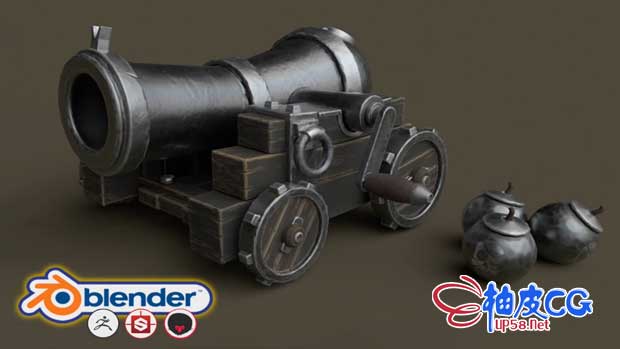 Blender创建程序化3d游戏模型技能完整培训视频教程 柚皮cg资源网站