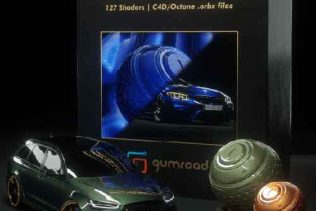 Octane render 2020 for C4D车漆材质预设合集Gumroad - Automotive Paint Shaders