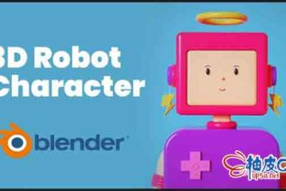 Blender创建卡通机器人角色视频教程