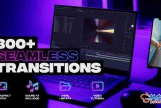 AE模板 300+照片视频无缝过渡转场效果素材包 Handy Transitions