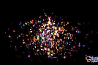 AE模板 生日婚礼五彩纸屑粒子爆炸视频Confetti no Plugins
