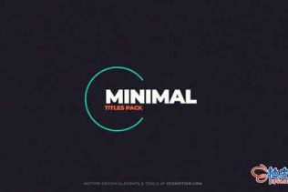 AE模板 电影新闻动态文字标题排版片头 Titles - Minimal IV