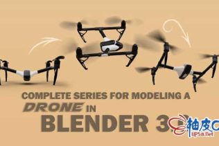 Blender创建无人机3D模型及动画视频教程