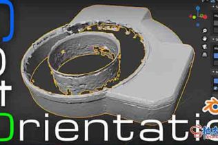 Blender插件 烘焙对象旋转与对齐工具  World Align