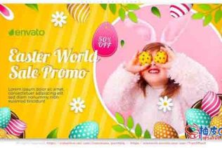 AE模板 快乐复活节促销开场视频  Easter Day Promo