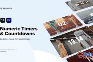 Pr预设 12个精美计数器倒计时工具包 Numeric Timers & Countdowns