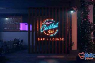 AE模板 霓虹灯酒吧酒廊宣传开场视频 The Pub I Lounge Opener