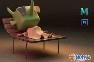 Maya创建卡通角色3D模型视频教程