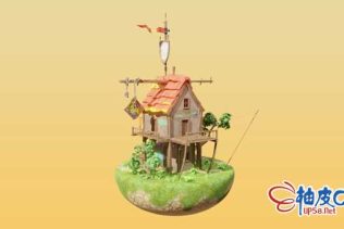 Blender创建游戏风格化道具资产全流程视频教程