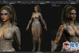 Blender创建游戏角色3D模型全过程视频教程