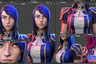 Blender创建凯特琳角色完整视频教程