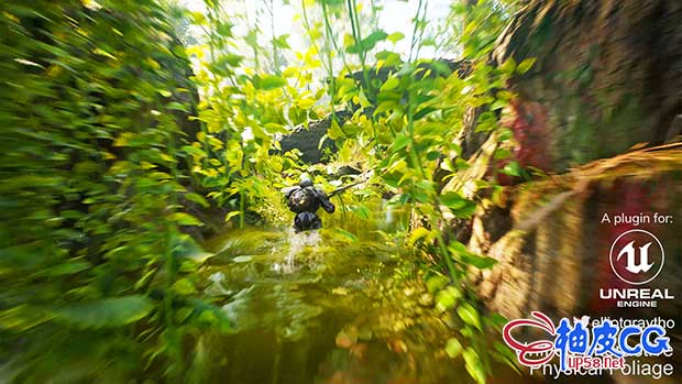 Unreal Engine / UE统一交互植物插件 Unified Interactive Physical Foliage 1.6.1 + 视频教程
