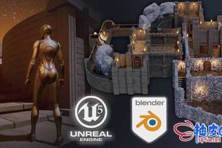 Blender / UE5构建完整地牢游戏模块化系统视频教程