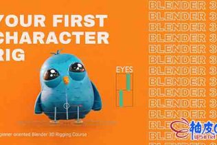 Blender角色骨骼绑定动画视频教程