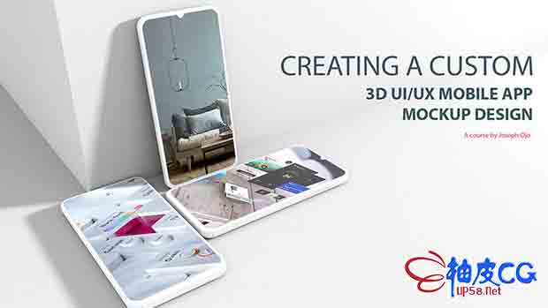 C4D & OC渲染手机3D模型效果视频教程