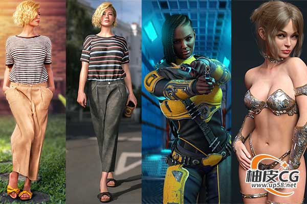 Daz studio 3D角色模型素材合集2023年度9月第二波