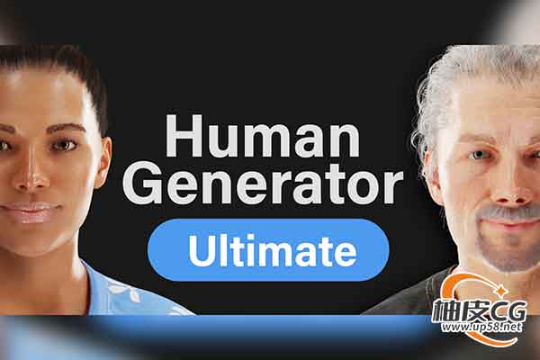 Blender创建逼真人物角色模型插件 Human Generator Ultimate 4.0.16