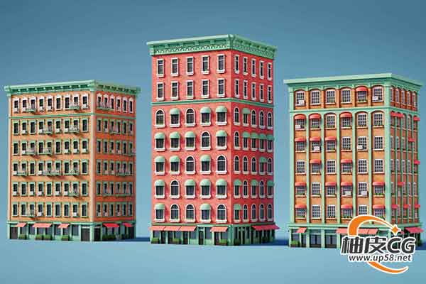 Blender几何节点程序化建筑生成插件blender procedural buildings