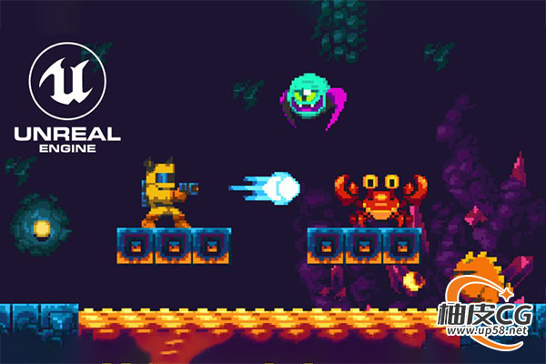 Unreal Engine 5制作开发《洛克人》2D动作平台游戏视频教程